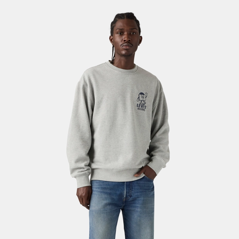 POLERON HOMBRE RELAXD GRAPHIC CREW GRIS LEVIS 38712-0523 - 1