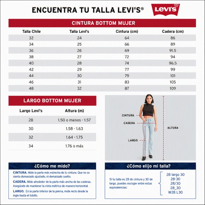 JEANS MUJER WEDGIE SLIM AZUL LEVIS 003NE-0012 - 5