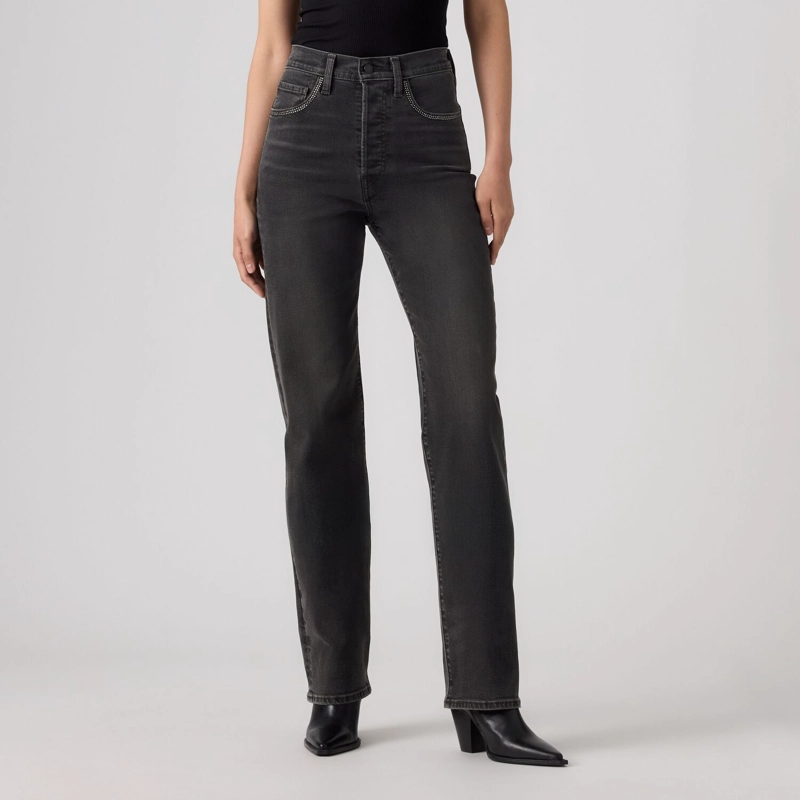 JEANS MUJER RIBCAGE FULL LENGTH NEGRO LEVIS 79078-0075 - 1