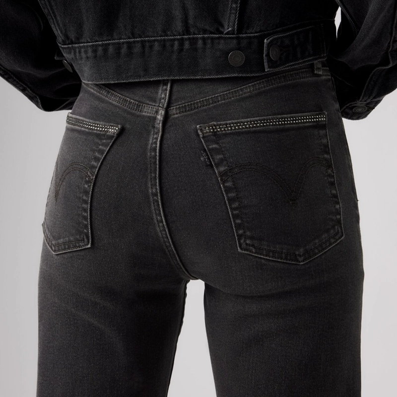 JEANS MUJER RIBCAGE FULL LENGTH NEGRO LEVIS 79078-0075 - 5