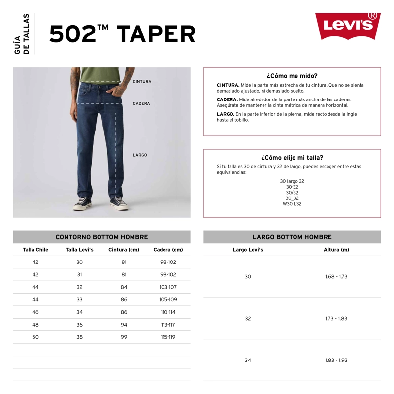 JEANS HOMBRE 502 TAPER GRIS LEVIS 29507-1846 - 6