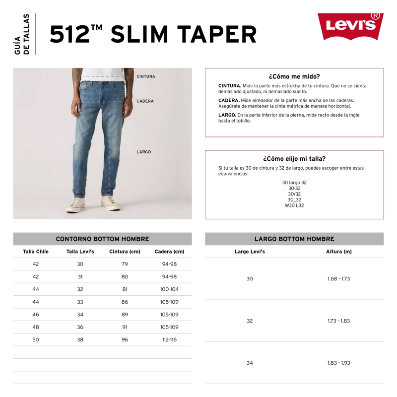 JEANS HOMBRE 512 SLIM TAPER GRIS LEVIS 28833-1565 - 6