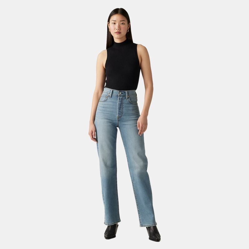 JEANS MUJER RIBCAGE FULL LENGTH AZUL LEVIS 79078-0017 - 2