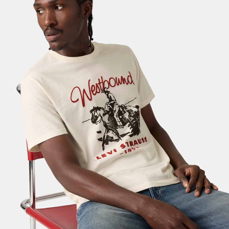 POLERA HOMBRE GRAPHIC CREWNECK TEE BEIGE LEVIS 22491-2170 - 4