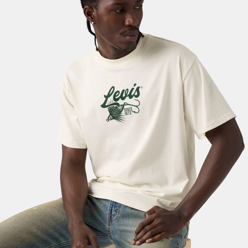POLERA HOMBRE BOXY TEE BEIGE LEVIS 004H0-0047 - 4