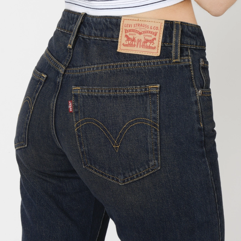 JEANS MUJER SUPERLOW STRAIGHT AZUL LEVIS 0081X-0004 - 5