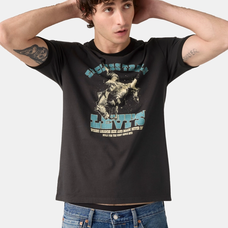 POLERA HOMBRE STANDARD RINGER TEE NEGRO LEVIS 001X0-0014 - 3