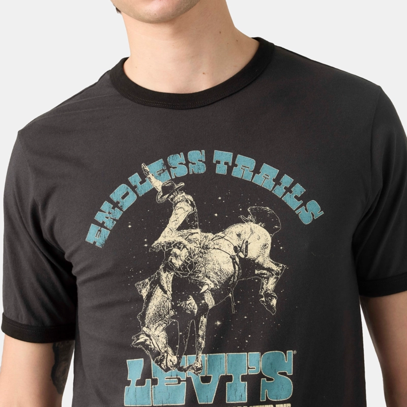 POLERA HOMBRE STANDARD RINGER TEE NEGRO LEVIS 001X0-0014 - 4