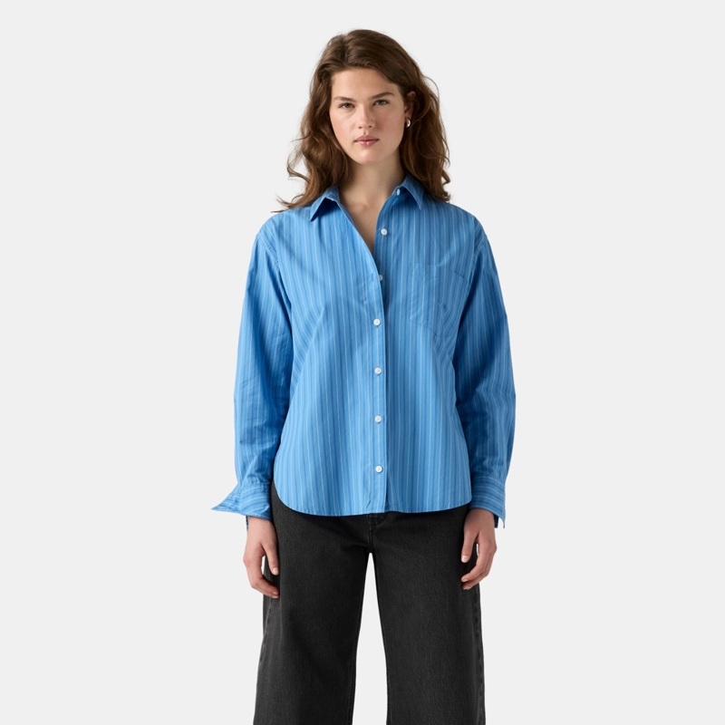 BLUSA MUJER HARLIE BOYFRIEND SHIRT CELESTE LEVIS 001HM-0029 - 1