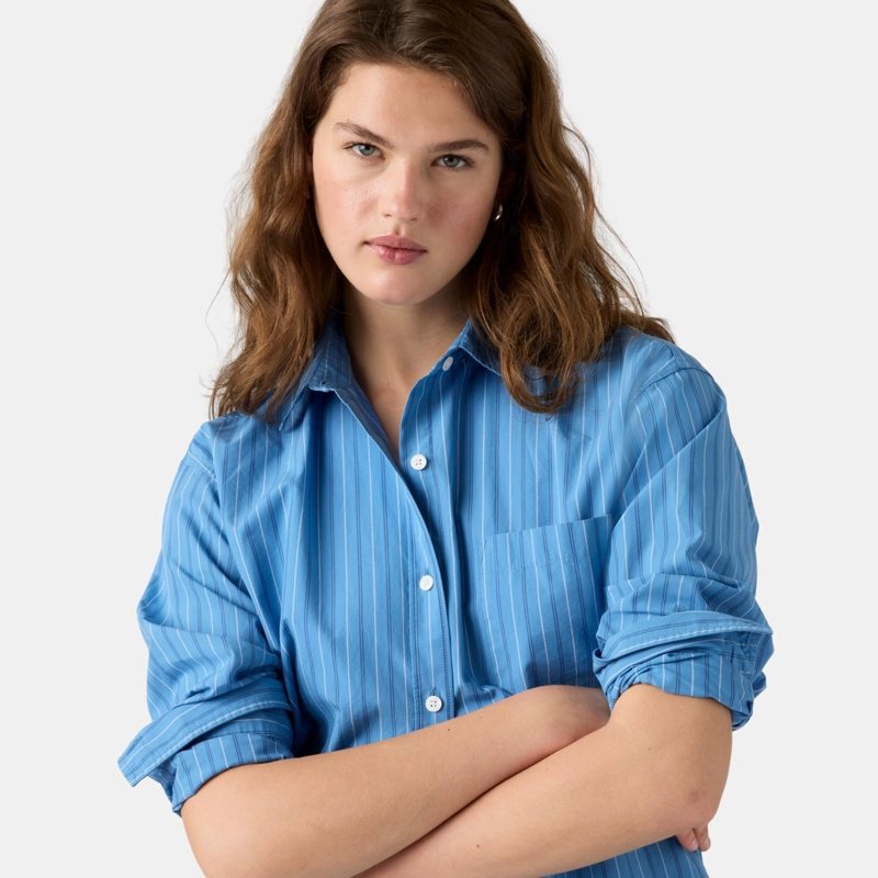 BLUSA MUJER HARLIE BOYFRIEND SHIRT CELESTE LEVIS 001HM-0029 - 4