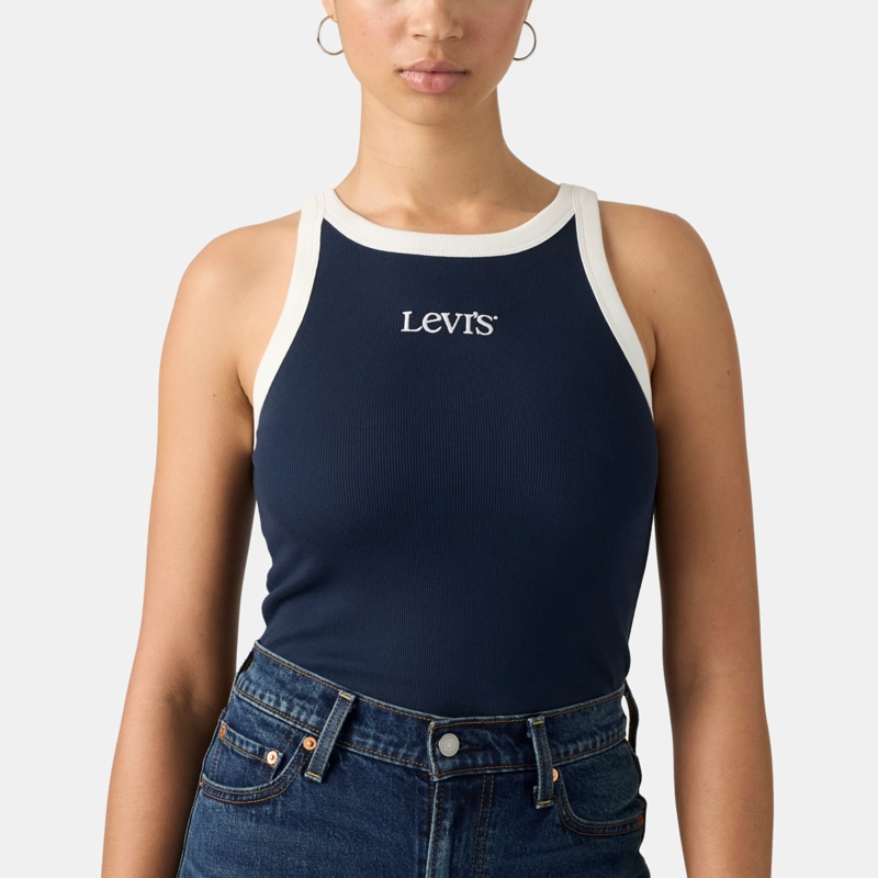 POLERA MUJER ESSENTIAL RACER TANK AZUL LEVIS 003QP-0017 - 4