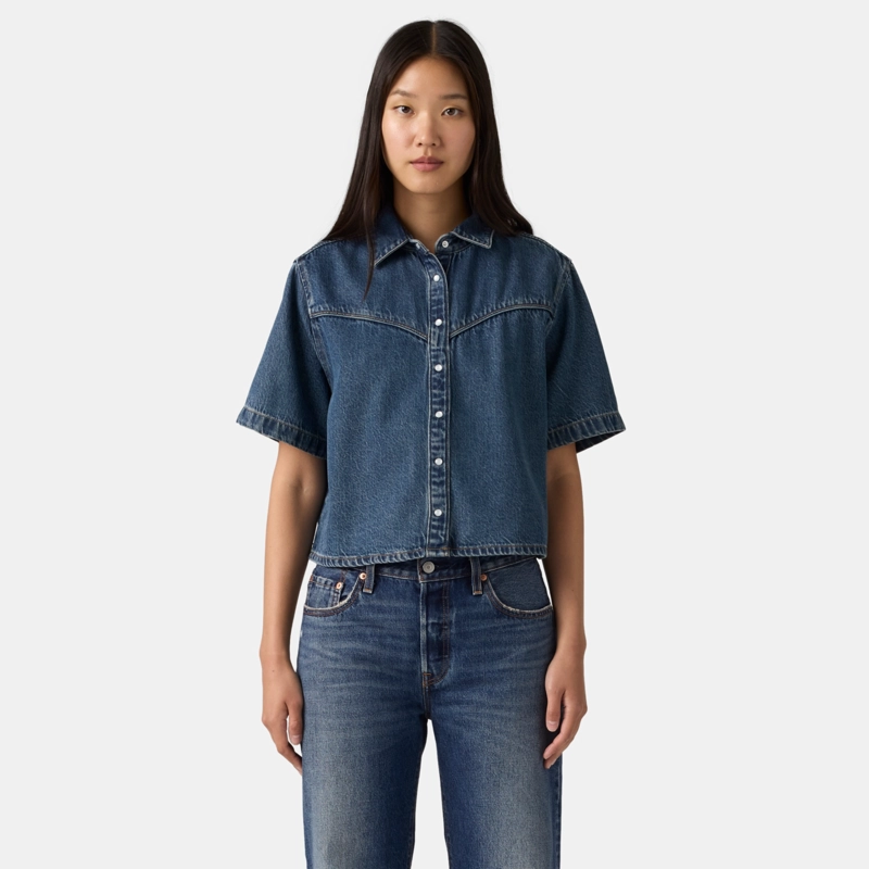 BLUSA MUJER LOGAN DENIM SHIRT AZUL LEVIS 005CR-0003 - 1