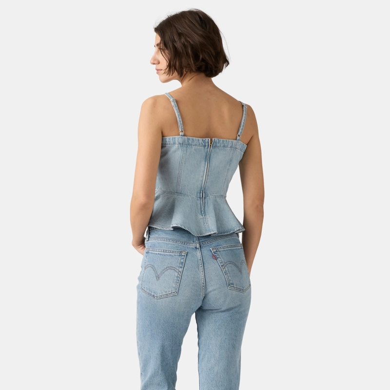 BLUSA MUJER ANDERSON FLOUNCE TOP CELESTE LEVIS 005EX-0002 - 2