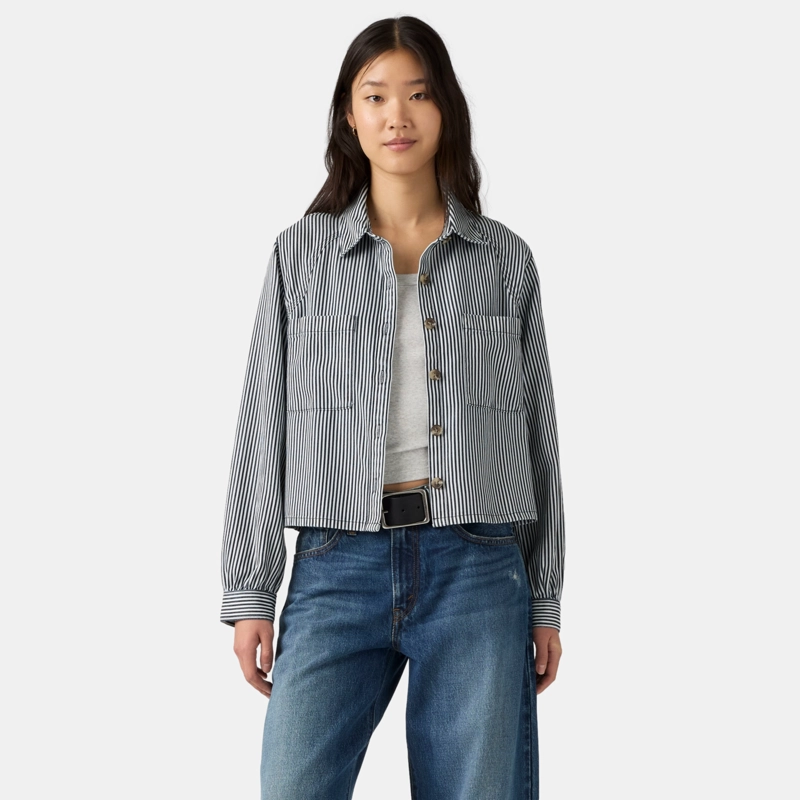 BLUSA MUJER TINI UTILITY SHIRT AZUL LEVIS 005EV-0017 - 1