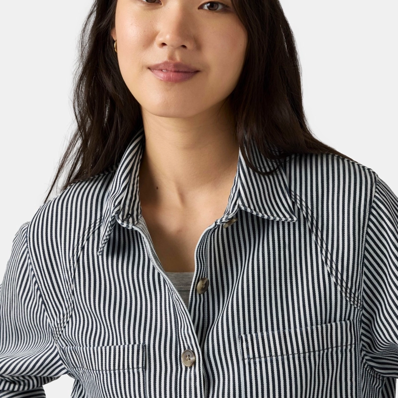 BLUSA MUJER TINI UTILITY SHIRT AZUL LEVIS 005EV-0017 - 4