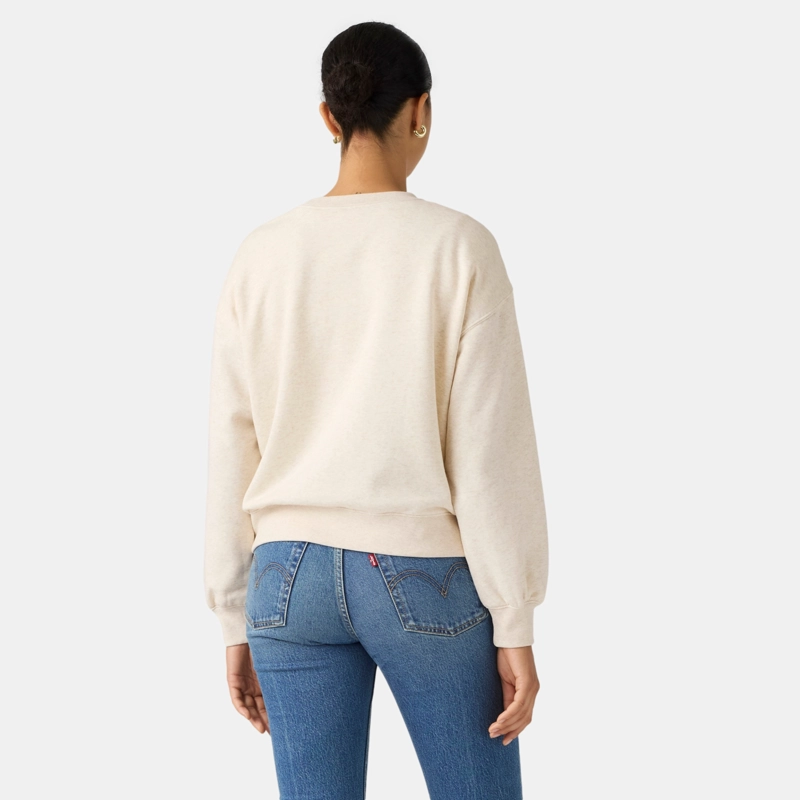 POLERON MUJER EVERYDAY CREWNECK BEIGE LEVIS 0082J-0016 - 2
