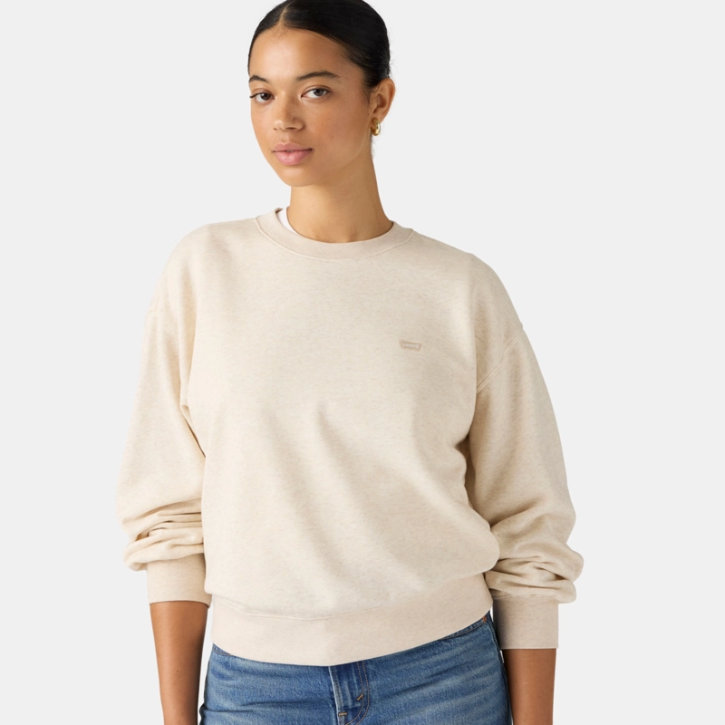 POLERON MUJER EVERYDAY CREWNECK BEIGE LEVIS 0082J-0016 - 3