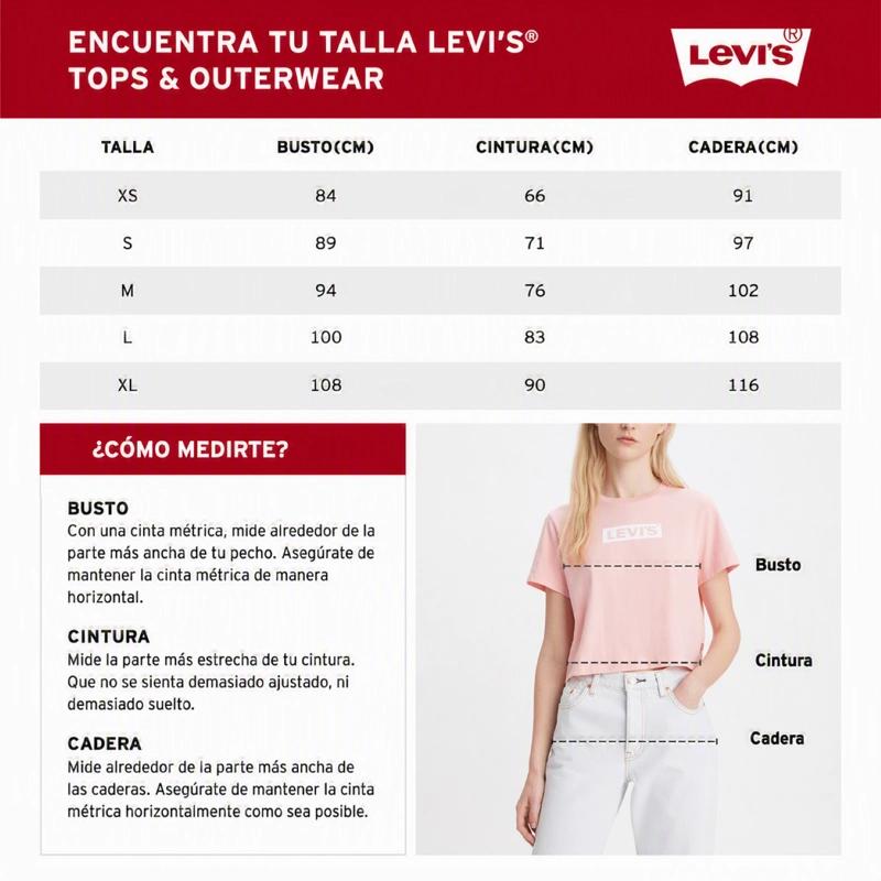 POLERON MUJER EVERYDAY CREWNECK ROSADO LEVIS 0082J-0003 - 5