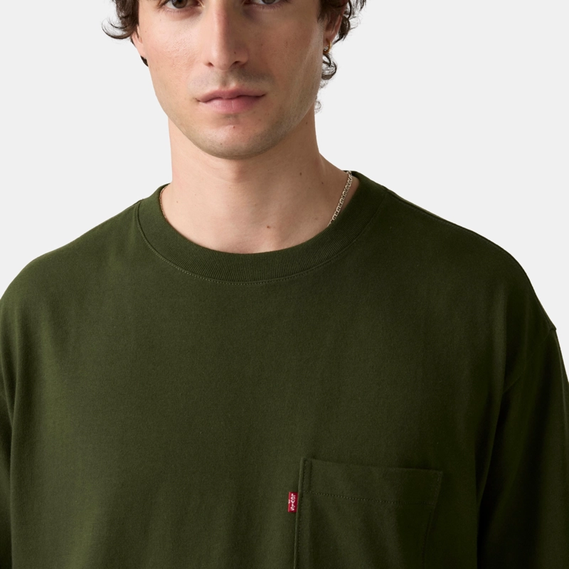 POLERA HOMBRE HALF TEE VERDE LEVIS 005OB-0011 - 4