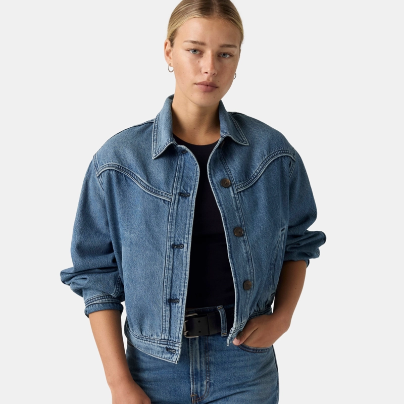 CHAQUETA MUJER DANI WESTERN HARRINGTON AZUL LEVIS 006RM-0000 - 3