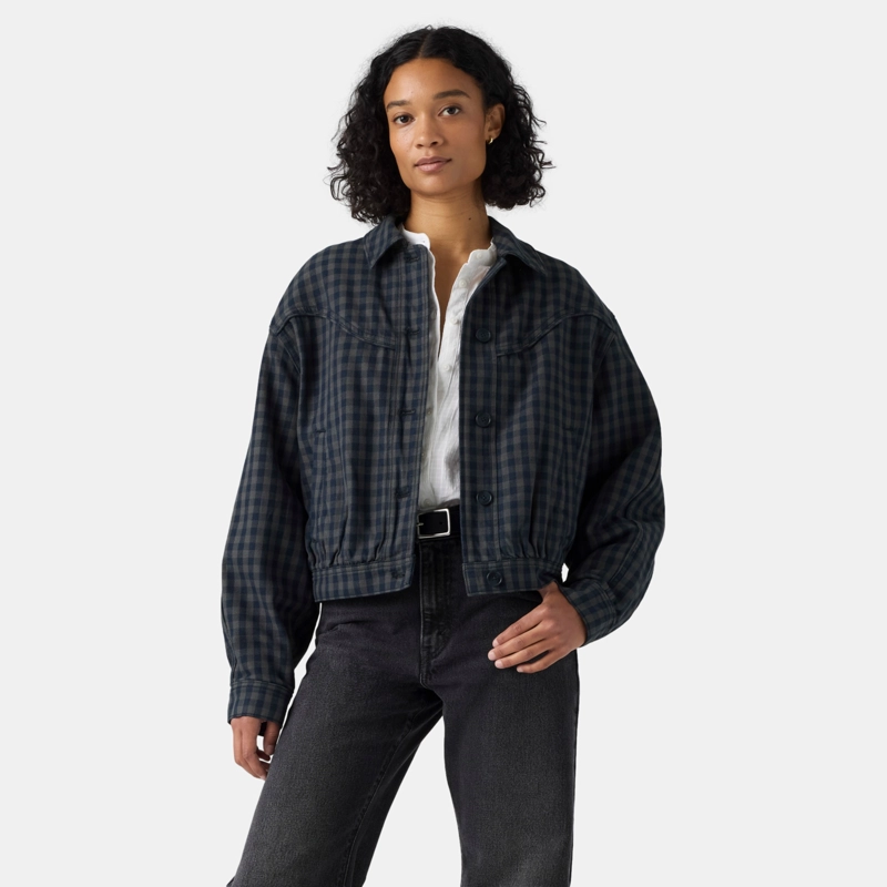 CHAQUETA MUJER DANI WESTERN HARRINGTON AZUL LEVIS 006RM-0002 - 1