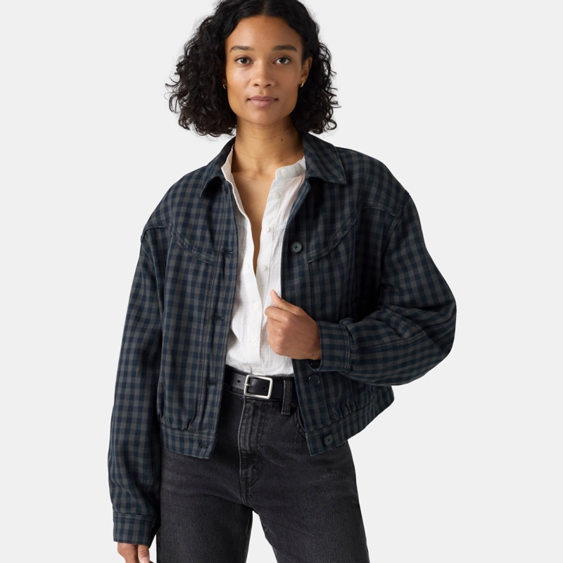 CHAQUETA MUJER DANI WESTERN HARRINGTON AZUL LEVIS 006RM-0002 - 3