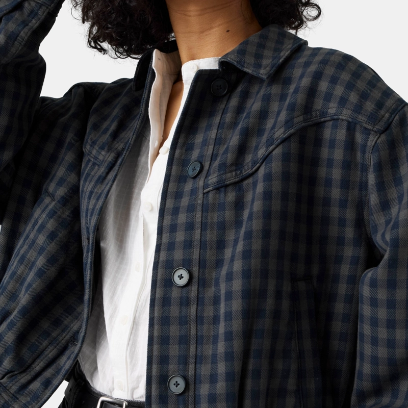 CHAQUETA MUJER DANI WESTERN HARRINGTON AZUL LEVIS 006RM-0002 - 4