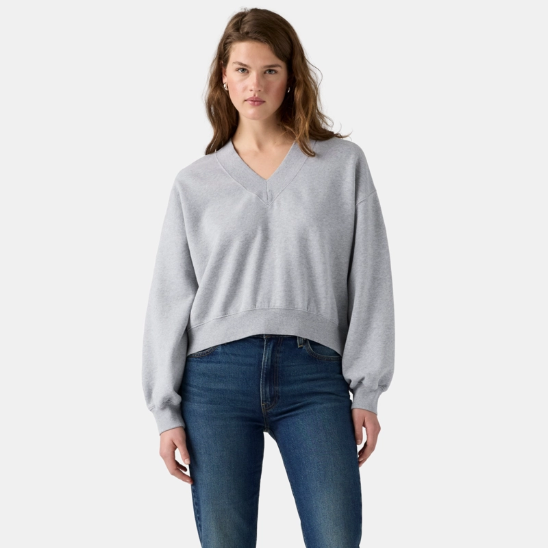 POLERON MUJER VINTAGE VNECK SWEATSHIRT GRIS LEVIS 005IF-0009 - 1