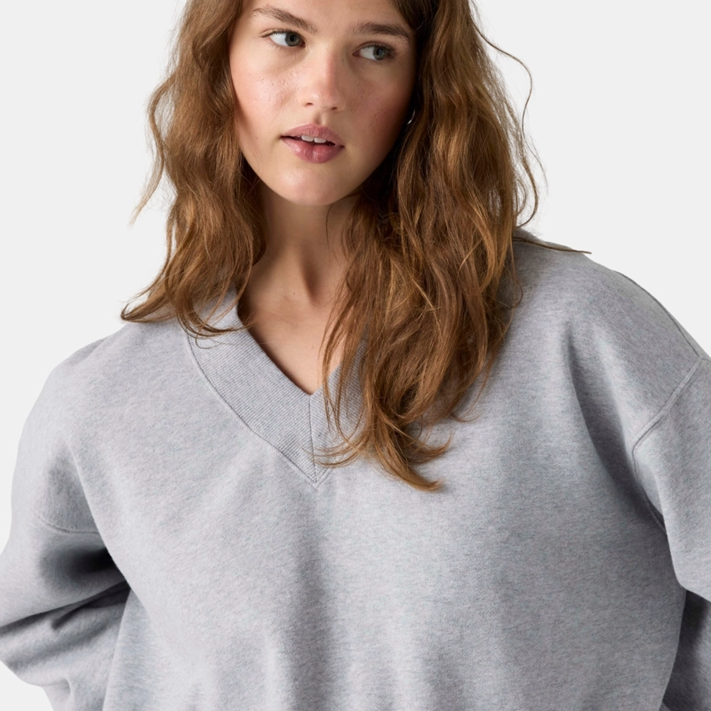 POLERON MUJER VINTAGE VNECK SWEATSHIRT GRIS LEVIS 005IF-0009 - 4