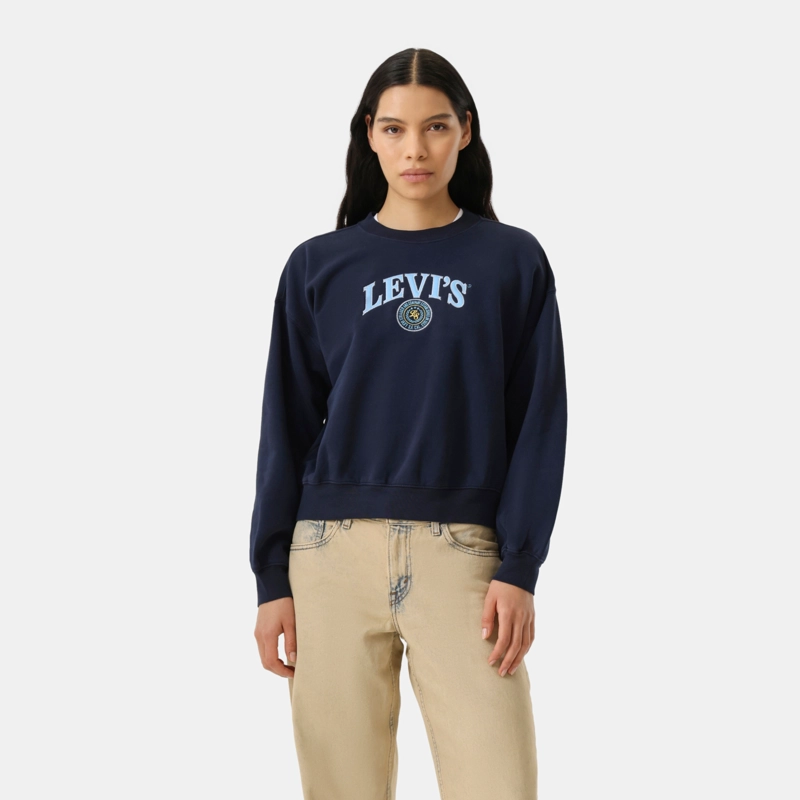 POLERON MUJER VINTAGE BOXY CREW AZUL LEVIS 005OZ-0037 - 1