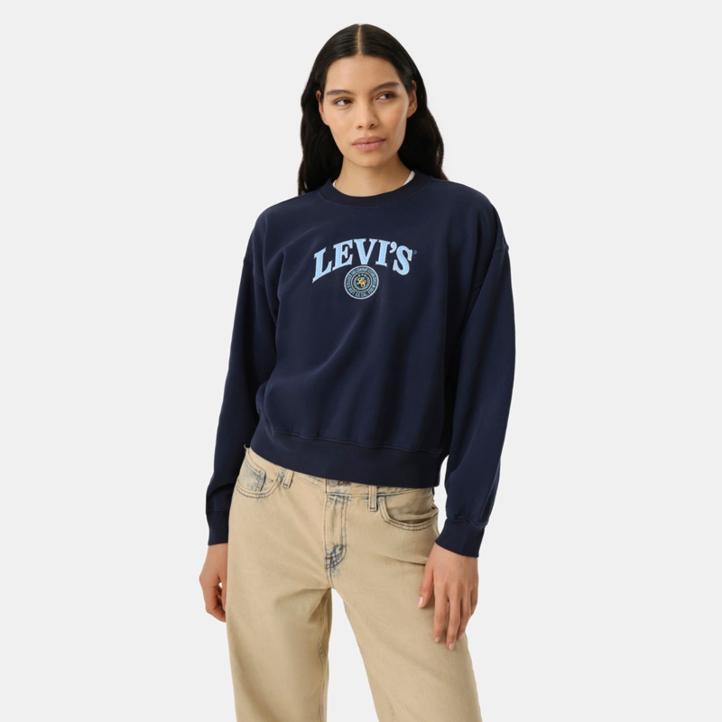 POLERON MUJER VINTAGE BOXY CREW AZUL LEVIS 005OZ-0037 - 4