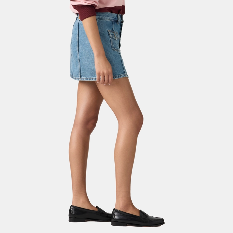 FALDA MUJER BUTTON FRONT SKORT AZUL LEVIS 005NA-0000 - 2