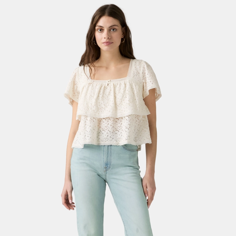 BLUSA MUJER DOM LACE BLOUSE BEIGE LEVIS 007XH-0005 - 1
