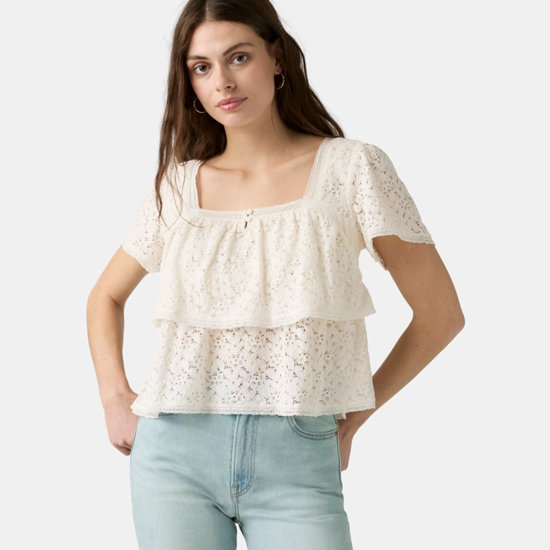 BLUSA MUJER DOM LACE BLOUSE BEIGE LEVIS 007XH-0005 - 3