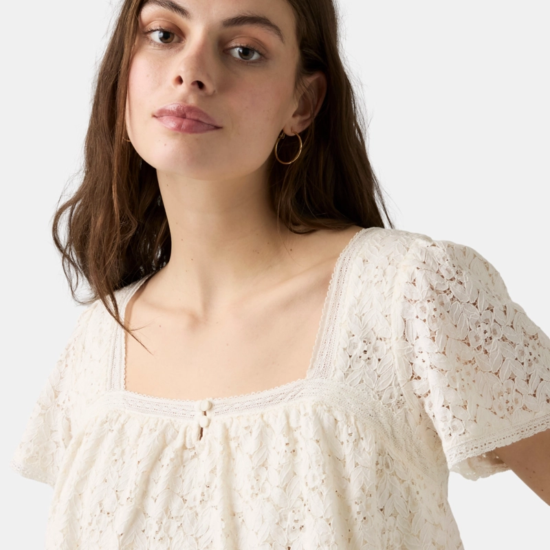 BLUSA MUJER DOM LACE BLOUSE BEIGE LEVIS 007XH-0005 - 4