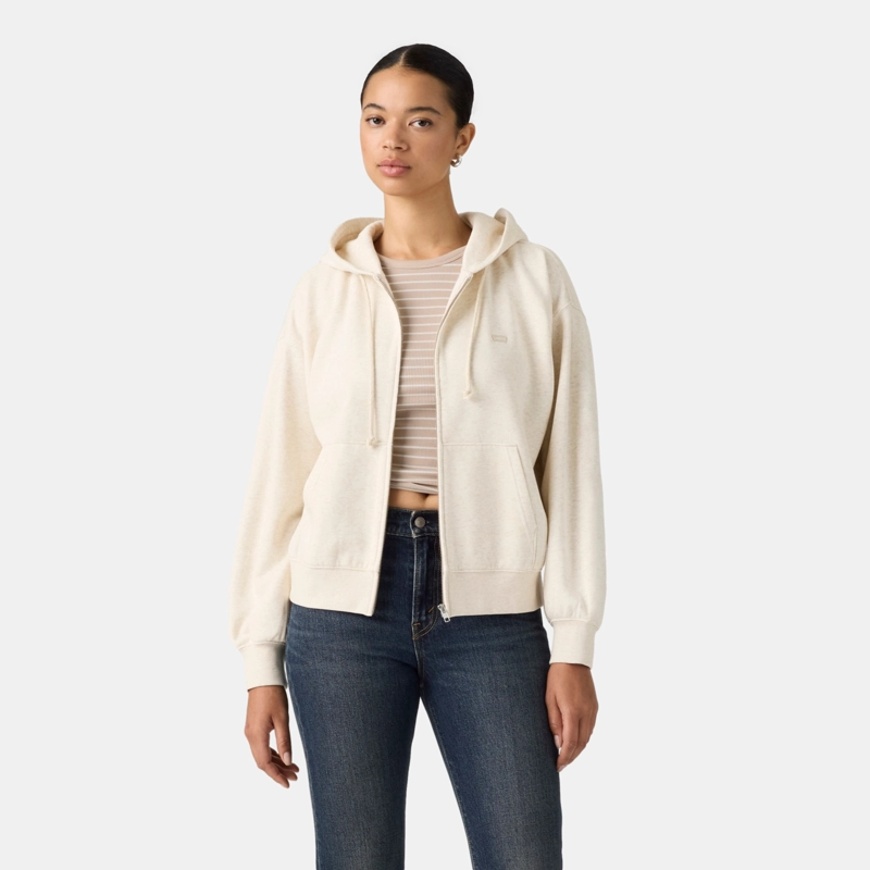 POLERON MUJER EVERYDAY FULL ZIP BEIGE LEVIS 0082L-0007 - 1