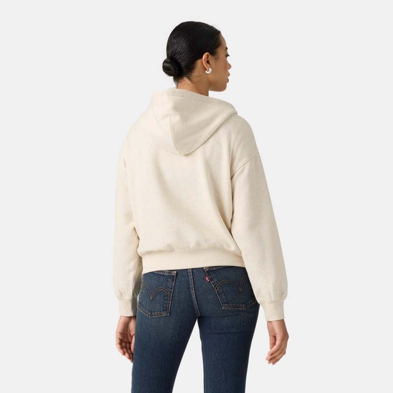 POLERON MUJER EVERYDAY FULL ZIP BEIGE LEVIS 0082L-0007 - 2