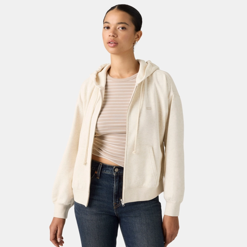 POLERON MUJER EVERYDAY FULL ZIP BEIGE LEVIS 0082L-0007 - 3