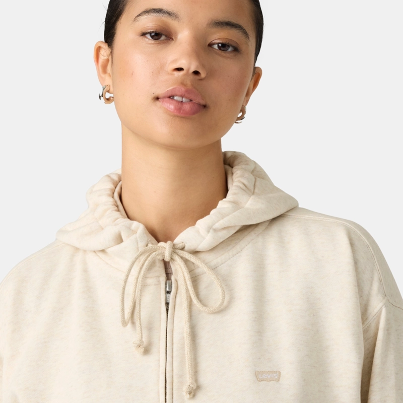 POLERON MUJER EVERYDAY FULL ZIP BEIGE LEVIS 0082L-0007 - 4