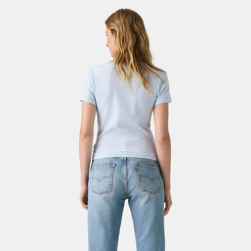 POLERA MUJER AUSTEN BUTTON THROUGH CELESTE LEVIS 0087U-0006 - 2