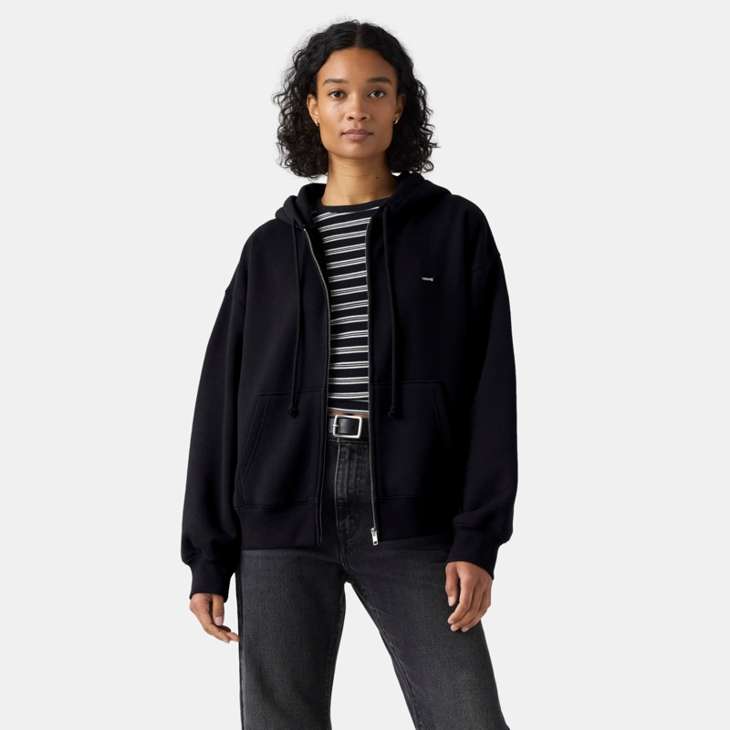 POLERON MUJER EVERYDAY FULL ZIP NEGRO LEVIS 0082L-0000 - 1