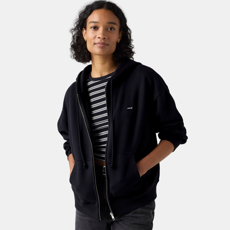 POLERON MUJER EVERYDAY FULL ZIP NEGRO LEVIS 0082L-0000 - 3
