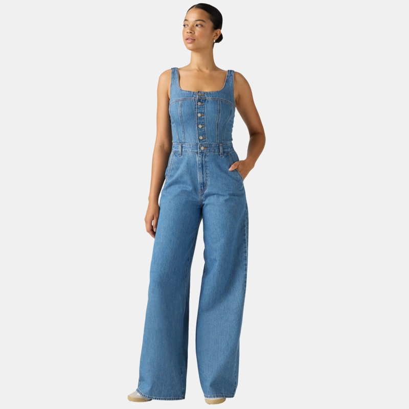 VESTIDO MUJER AUDRA SEAMED JUMPSUIT AZUL LEVIS 0082Z-0001 - 3