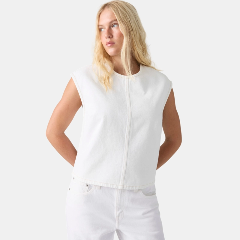 BLUSA MUJER DENIM TEE BLANCO LEVIS 008AG-0002 - 3