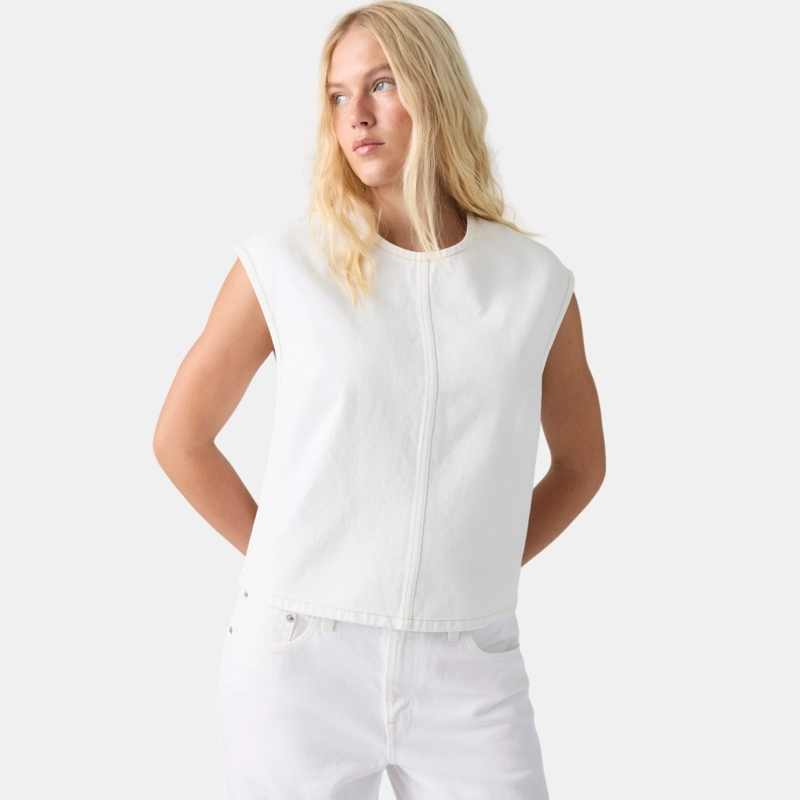 BLUSA MUJER DENIM TEE BLANCO LEVIS 008AG-0002 - 3