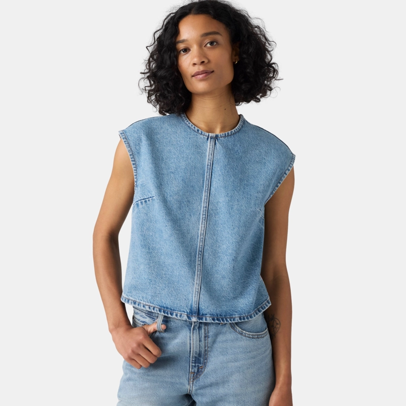 BLUSA MUJER DENIM TEE AZUL LEVIS 008AG-0000 - 4