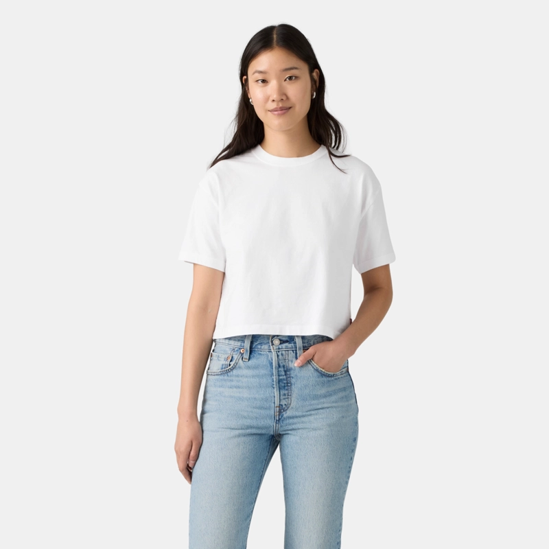 POLERA MUJER CROPPED ANYDAY TEE BLANCO LEVIS 0087V-0000 - 1