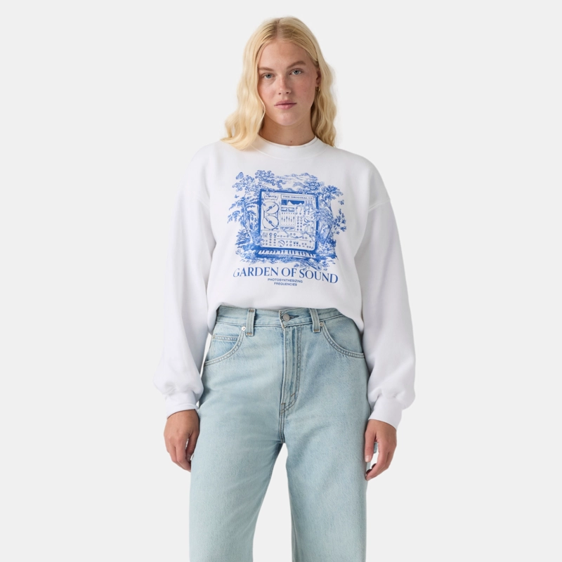 POLERON MUJER EVERYDAY CREW 2.0 BLANCO LEVIS 008CG-0016 - 1