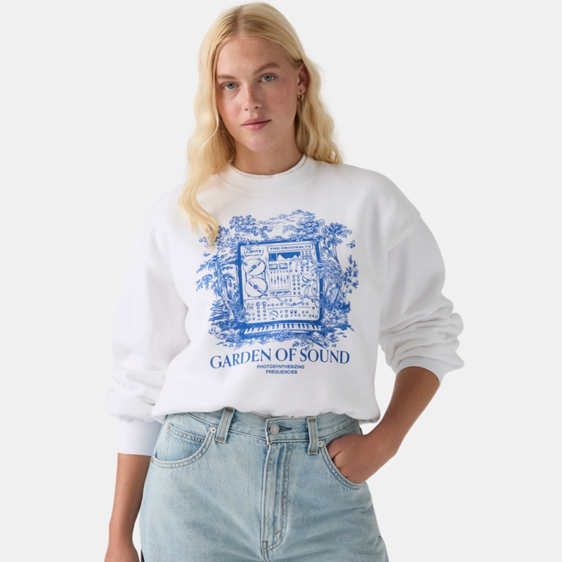 POLERON MUJER EVERYDAY CREW 2.0 BLANCO LEVIS 008CG-0016 - 4