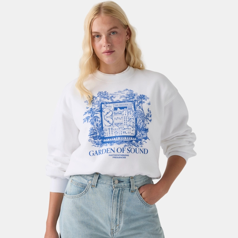 POLERON MUJER EVERYDAY CREW 2.0 BLANCO LEVIS 008CG-0016 - 4
